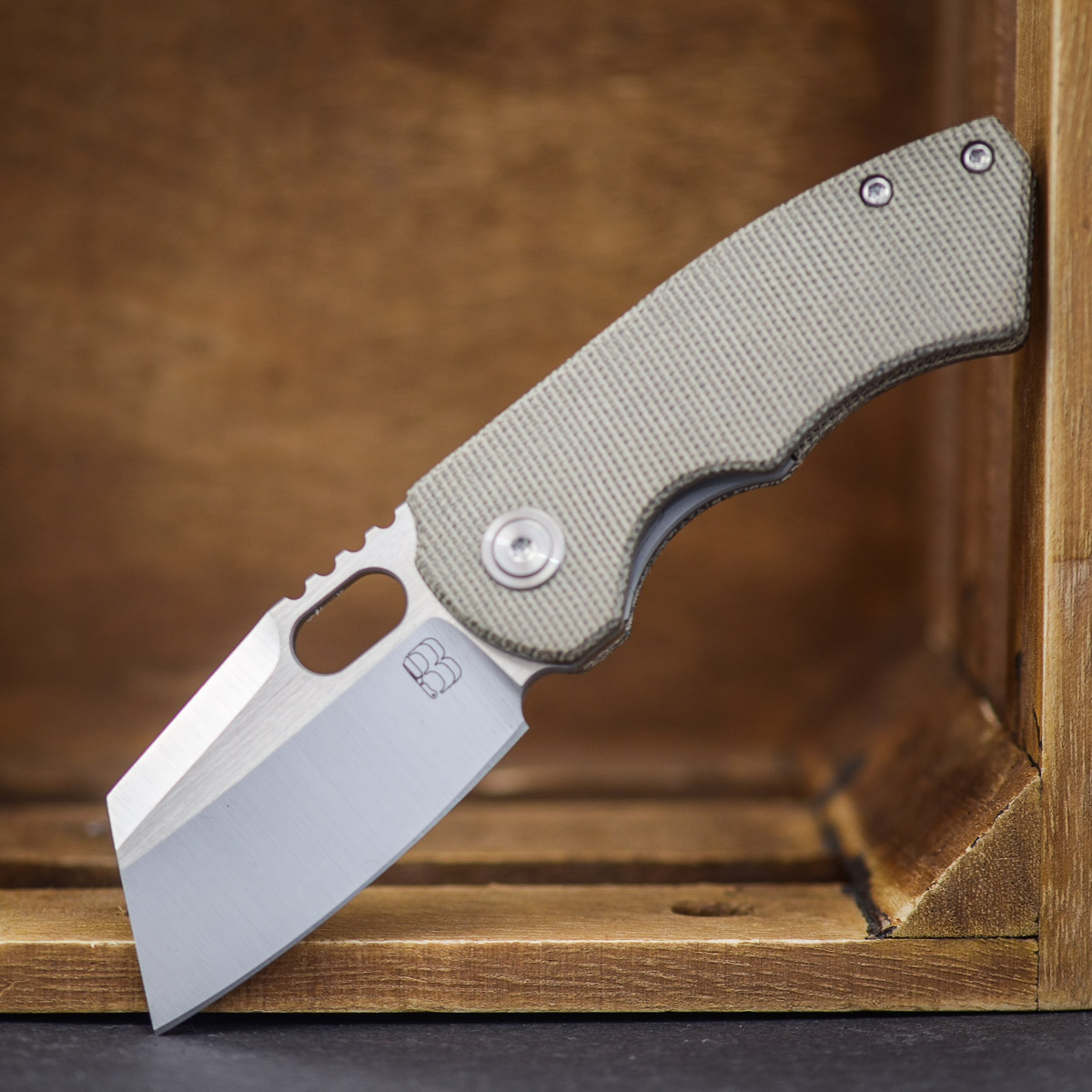 Berbglades Mini SLim 2.0 Micarta Green