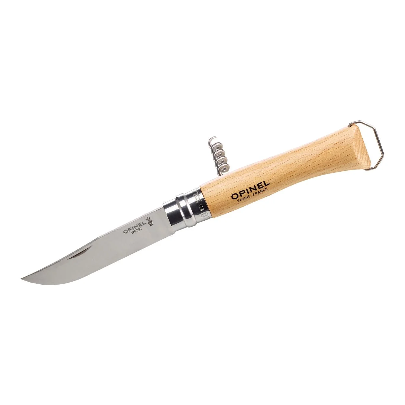 Messer Opinel Steel Carbon Locking Beech Wood Folding Knife France 5 6 8 9  10 12
