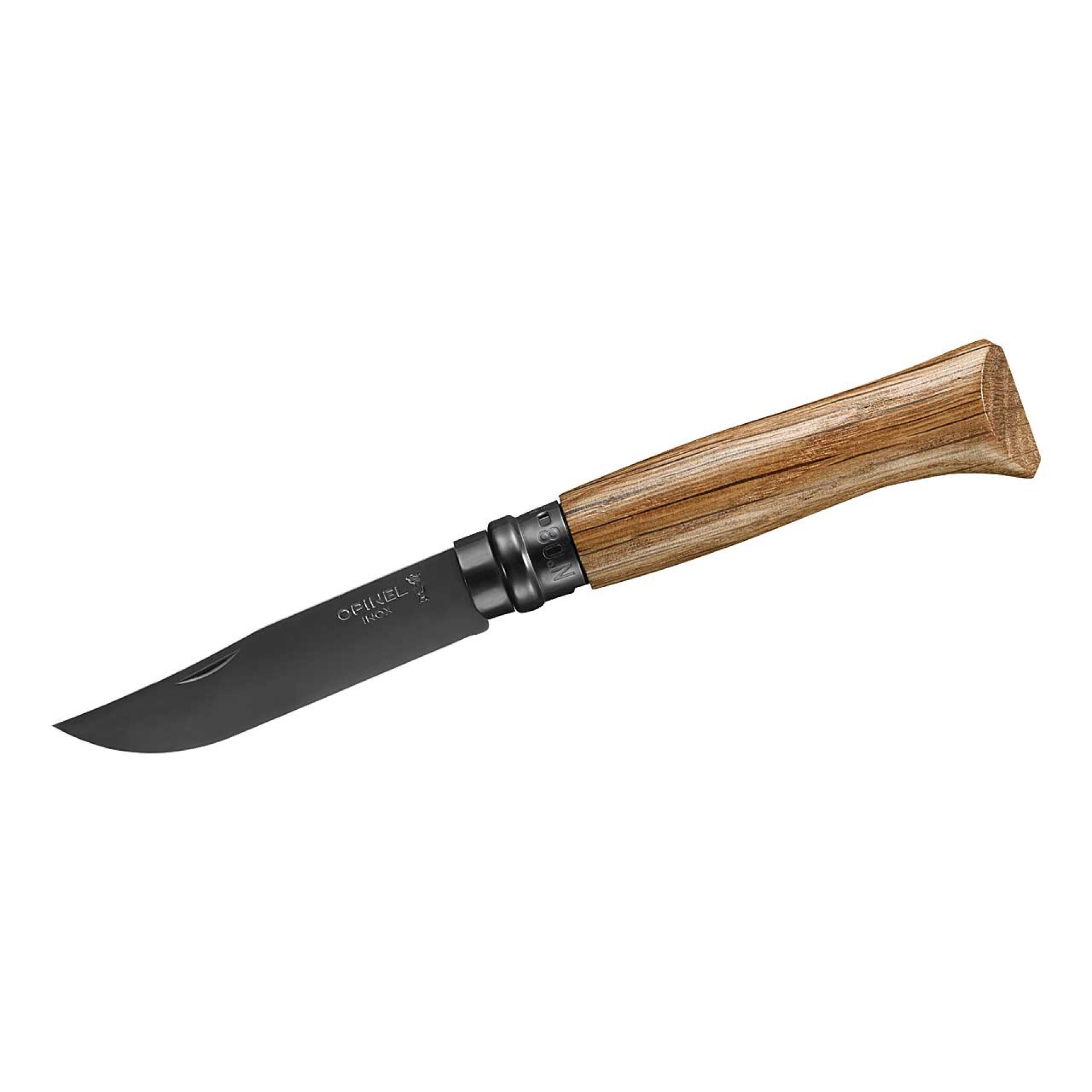 Opinel No.8 Black Oak Knife Gift Set